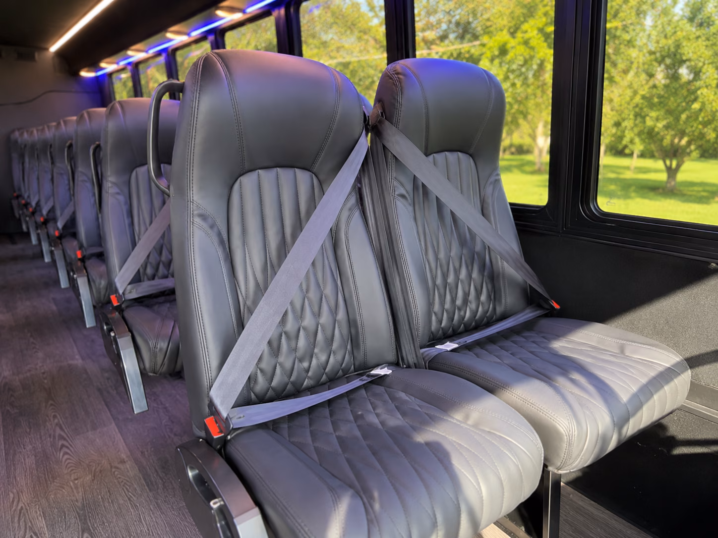 dothan 18 passenger minibus interior
