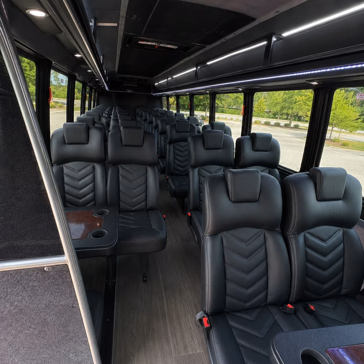 dothan 28 passenger minibus inside