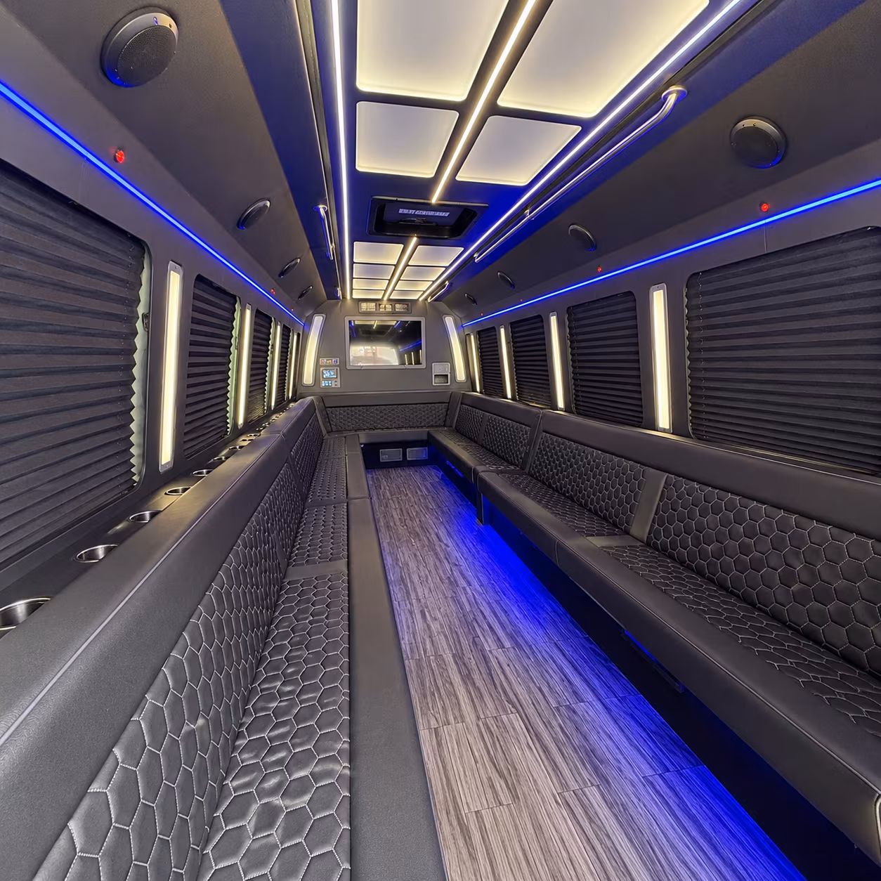 dothan 30 passenger party bus interior