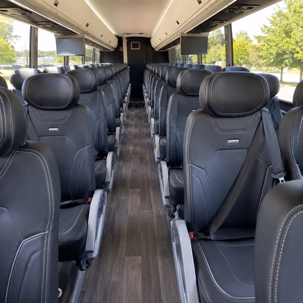 dothan 56 passenger charter bus interior