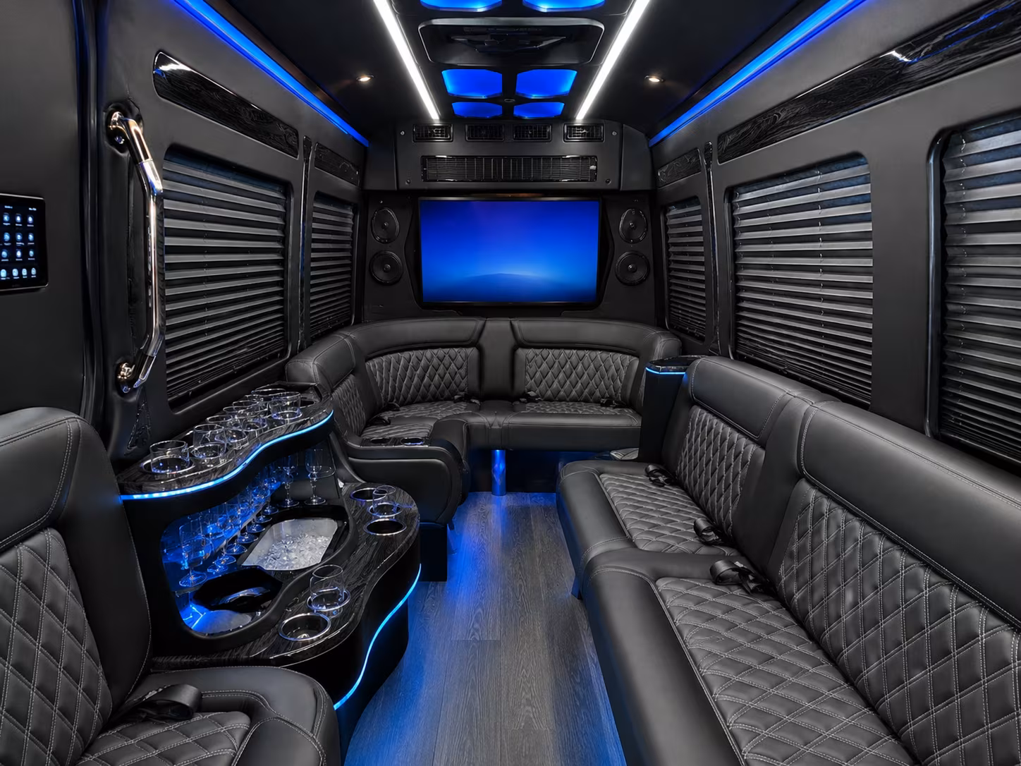 shuttle buses for large concert groups heading to montgomery and birmingham